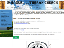 Tablet Screenshot of lcmsimmanuel.org